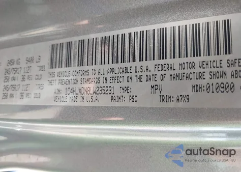 2020 Jeep Wrangler Unlimited Sport S 4X4 from USA, damaged, VIN 1C4HJXDN8LW235231